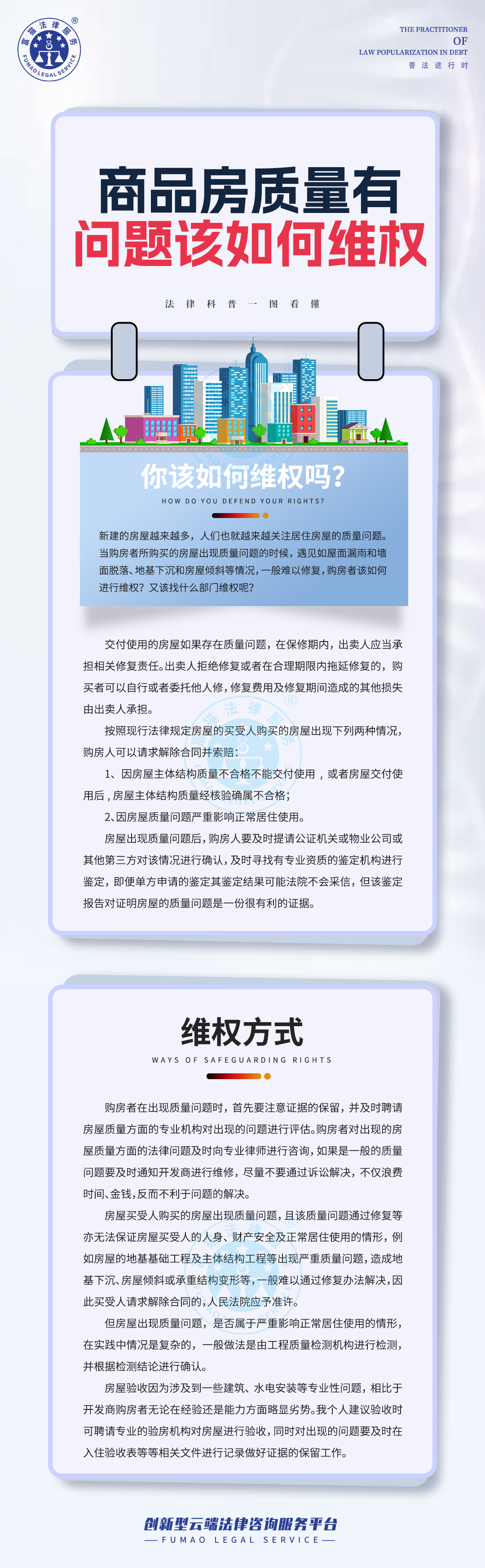 全民普法丨商品房质量有问题该如何维权？