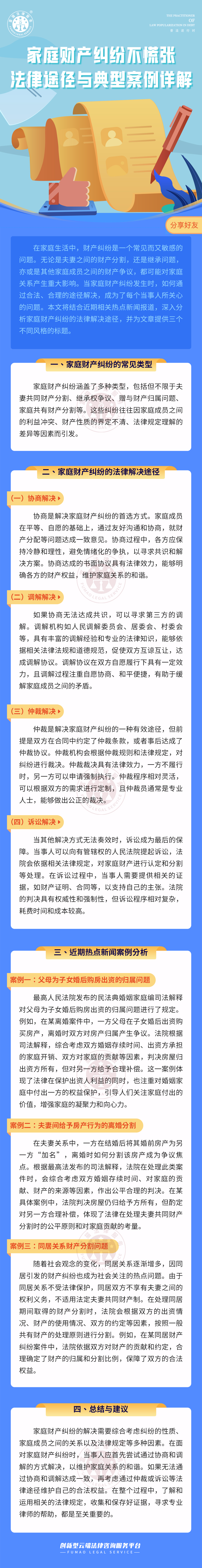 富猫法务：家庭财产纠纷不慌张，法律途径与典型案例详解
